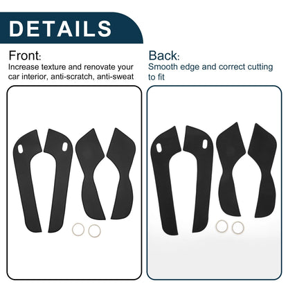 Car Door Anti Kick Pad Sticker Protector for Ford Mondeo (2007-2012) Black