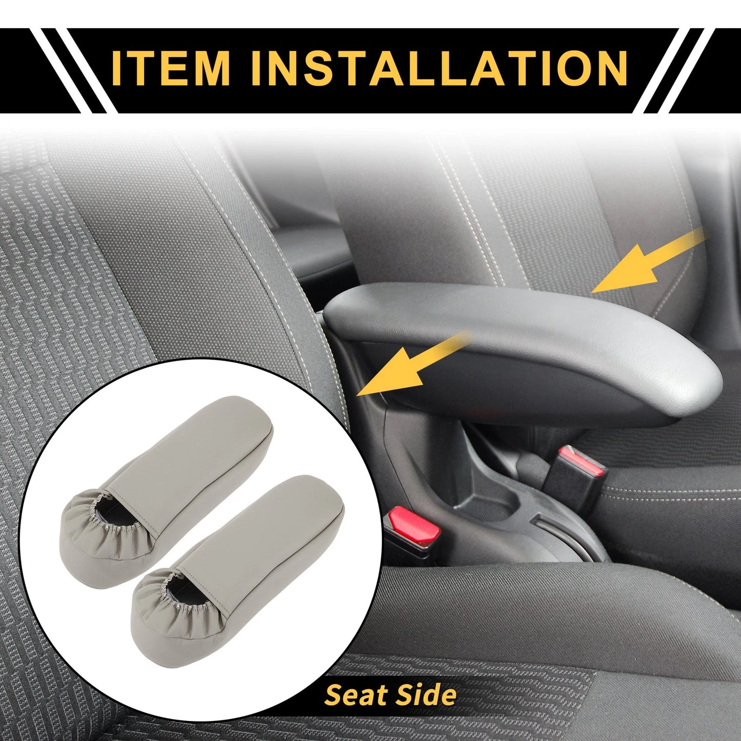 Armrest Cover for Ford F-250, F-350 (1999-2007) - Anti-Scratch Gray