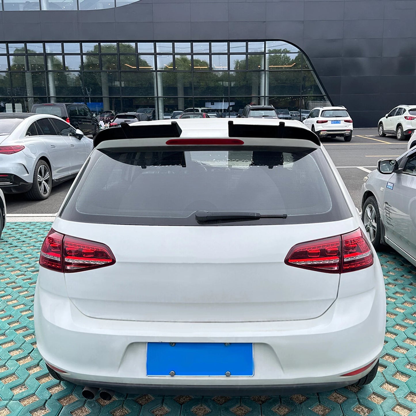 Gloss Black Rear Boot Spoiler Lip for Volkswagen Golf MK7 (2013-2019)