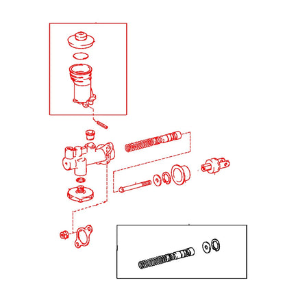 5/8 Clutch Master Cylinder for Toyota Hilux N20 RN20 RN22 RN25 RN27 1972-1978