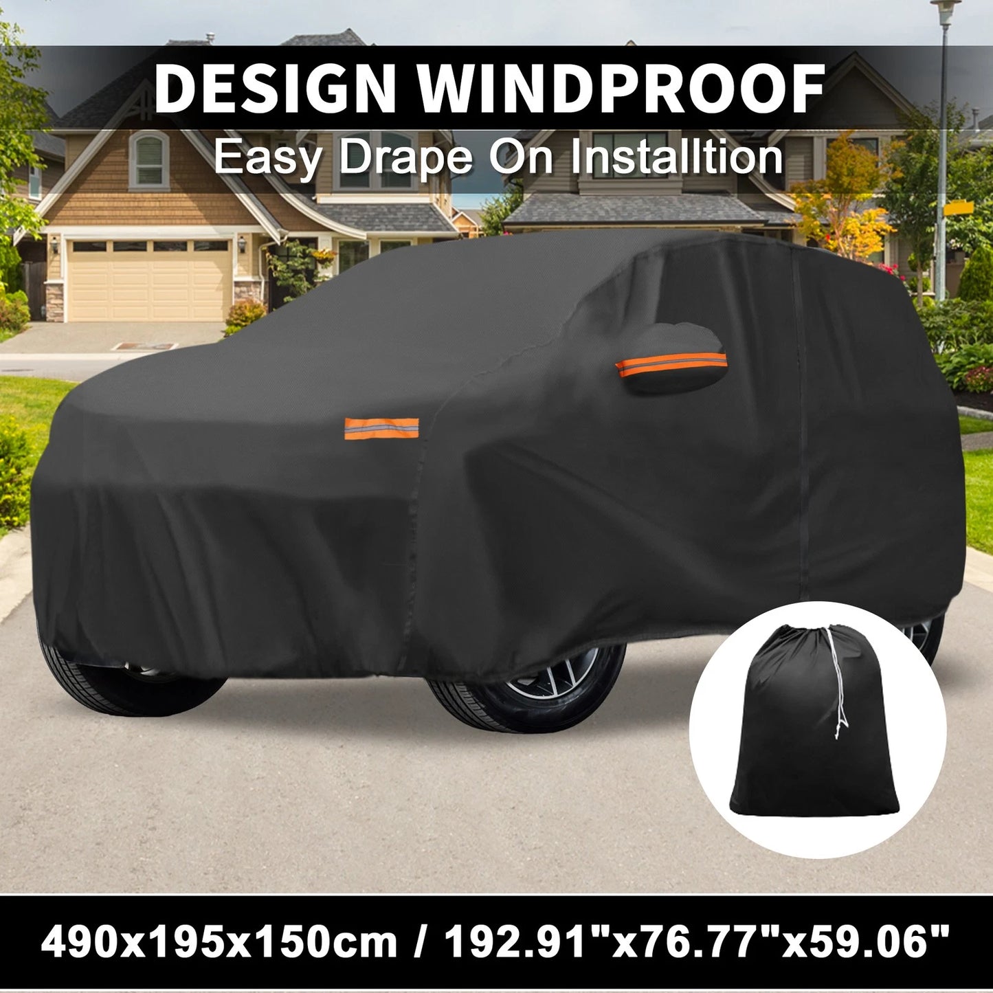 Waterproof 210D-PU Car Cover for Ford Edge (2007-2023)