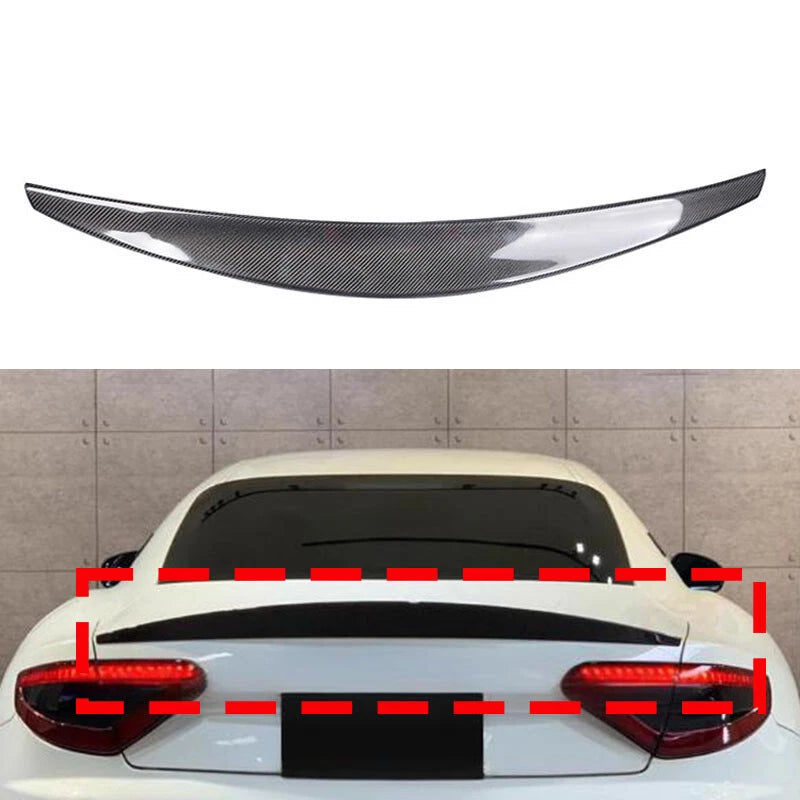 Real Carbon Fiber Rear Trunk Spoiler Wing For Maserati GranTurismo GT 2007-2015