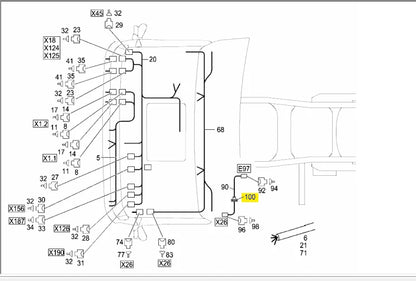 Cable Grommet for Mercedes-Benz Truck (A0009985702)
