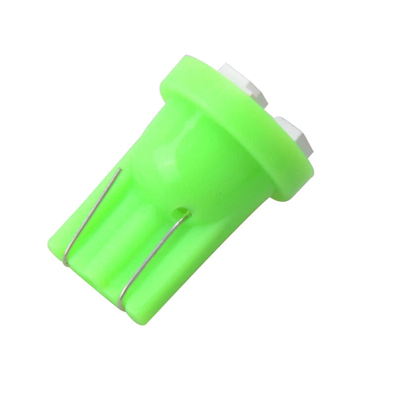 10x Green T10 W5W 168 194 4-SMD LED Dash Light Bulbs