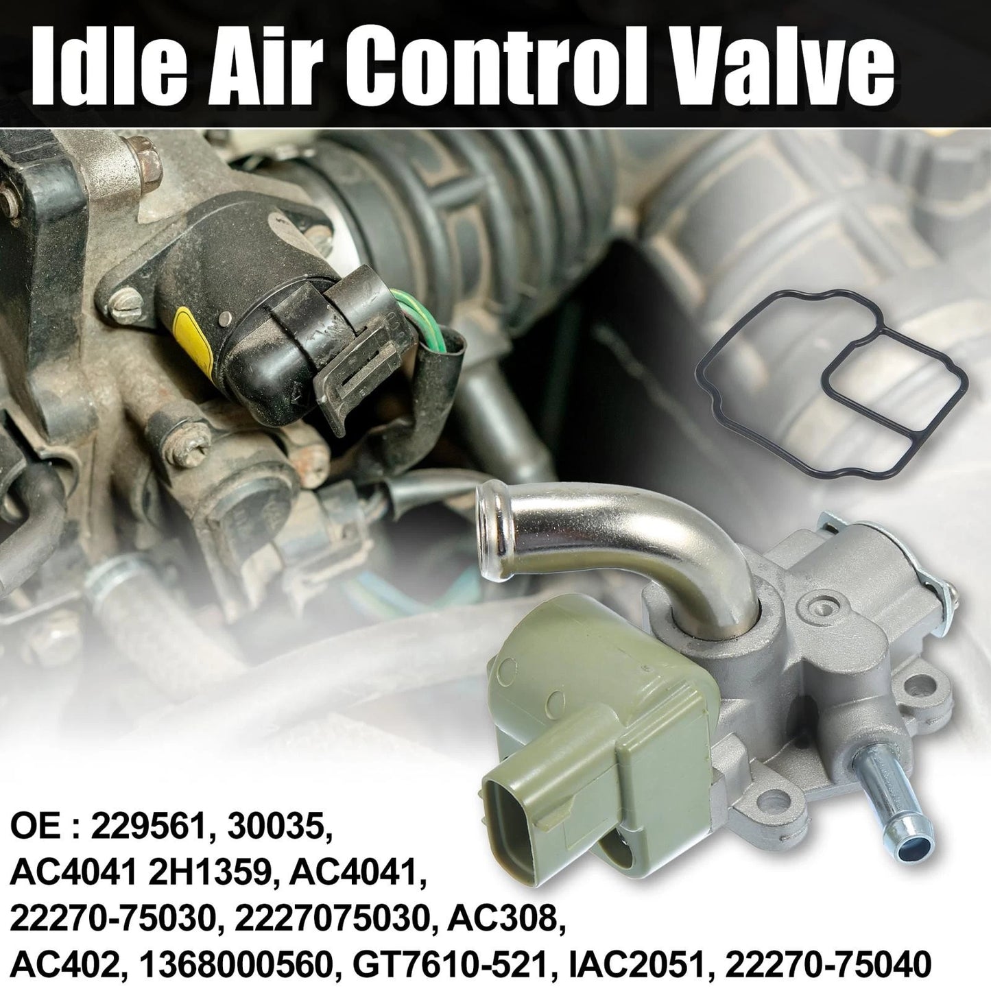 Idle Air Control Valve with Gasket for Toyota 4Runner Tacoma (1996–2000)
