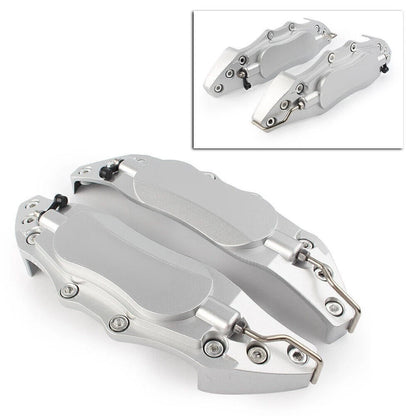 Universal Silver 3D Style Car Disc Brake Caliper Covers for Front/Rear