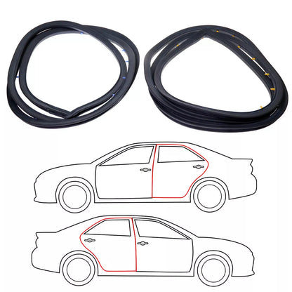 Rear Door Inner Weatherstrip x2 for Nissan Datsun 230/240C/260C 1971-1975