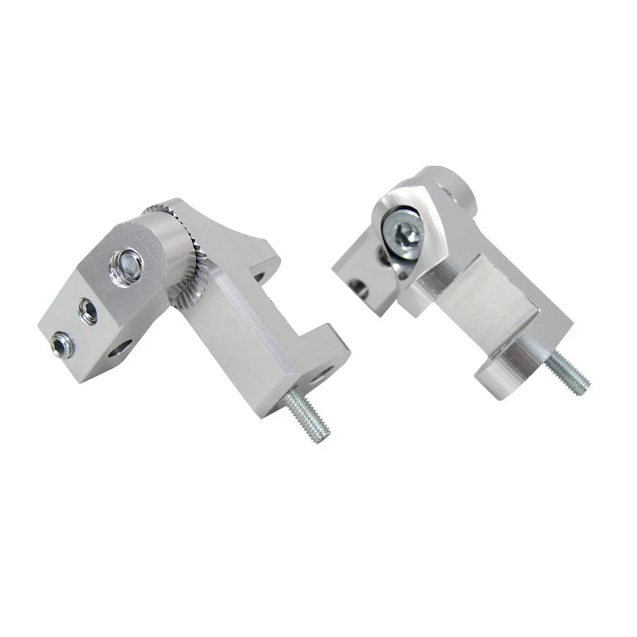 Silver Aluminum CNC Motorcycle Foot Pegs