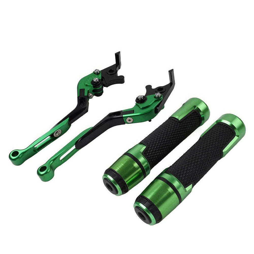 Folding Extendable Brake Clutch Levers & Handlebar Grips for Suzuki GSXR150