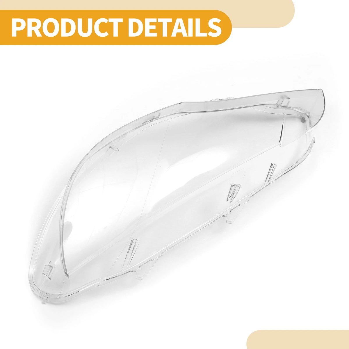 1 x Car Front Left Headlight Lens Cover for BMW X6 (2008-2014) Clear