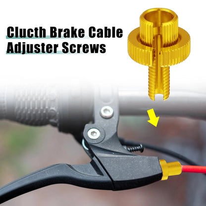 4pcs M8 Brake Clutch Lever Cable Adjuster Screws Bolts Gold Tone for Motorcycle