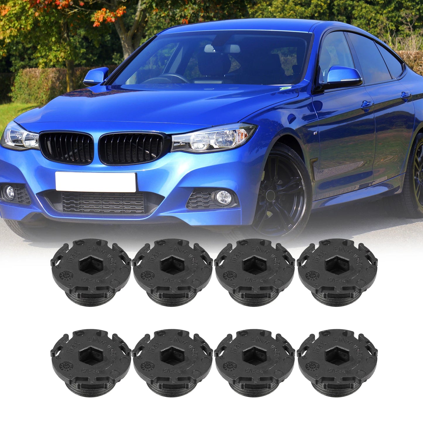 8pcs ABS Engine Oil Drain Plug for BMW 320i (2013-2015)