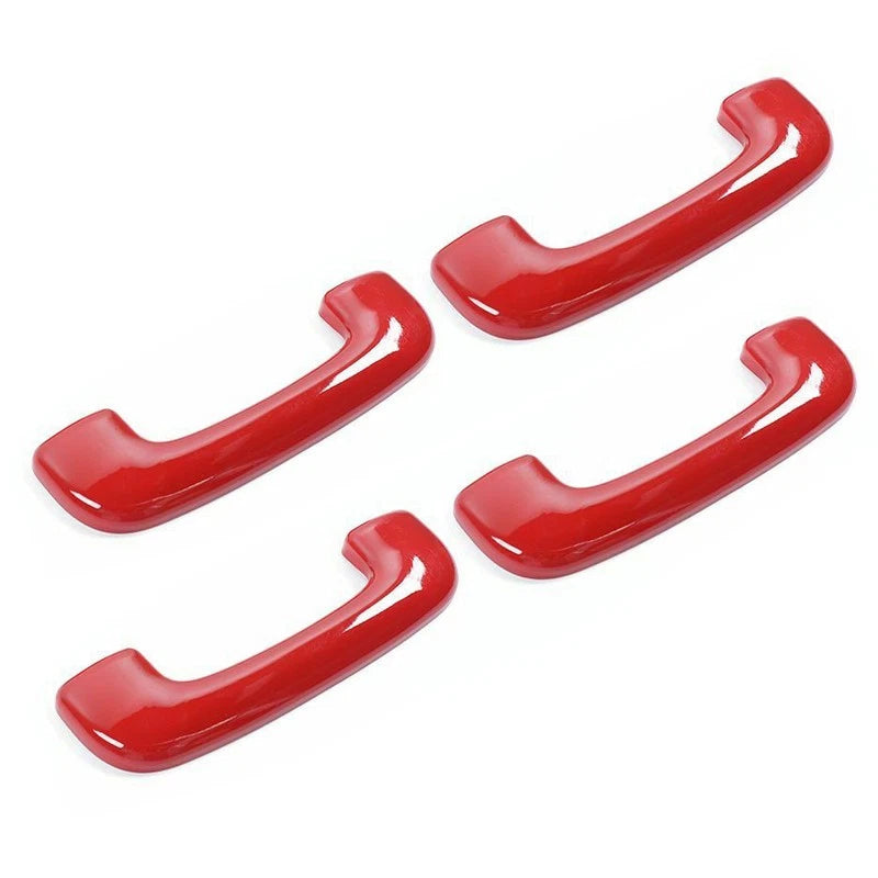 4 x Red Roof Handle Cover Trim for Dodge Charger Accessories