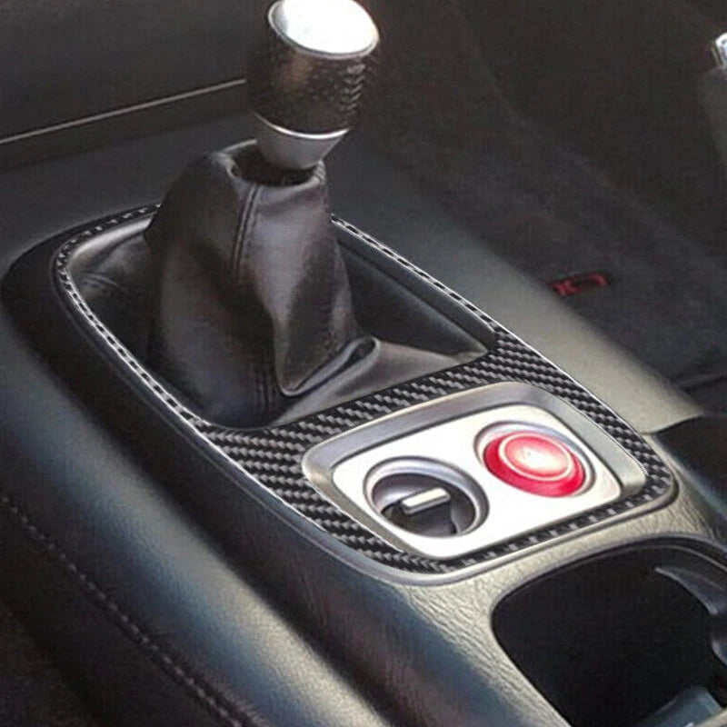 Carbon Fiber Black Gear Shift Panel Cover Trim for Honda S2000 (2000-2003)