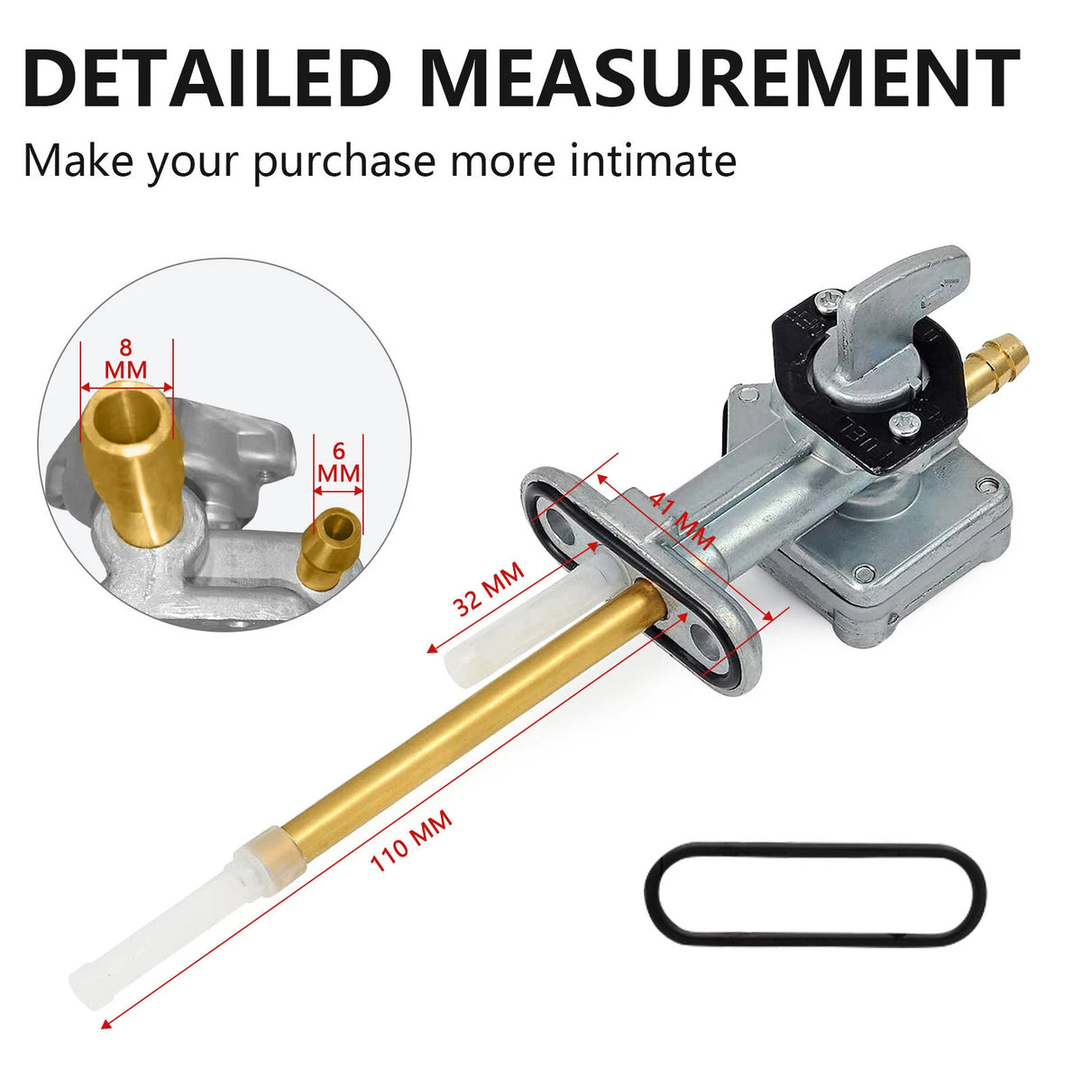 Petcock Fuel Valve for Kawasaki Ninja 250R EX250F (1988–2007)