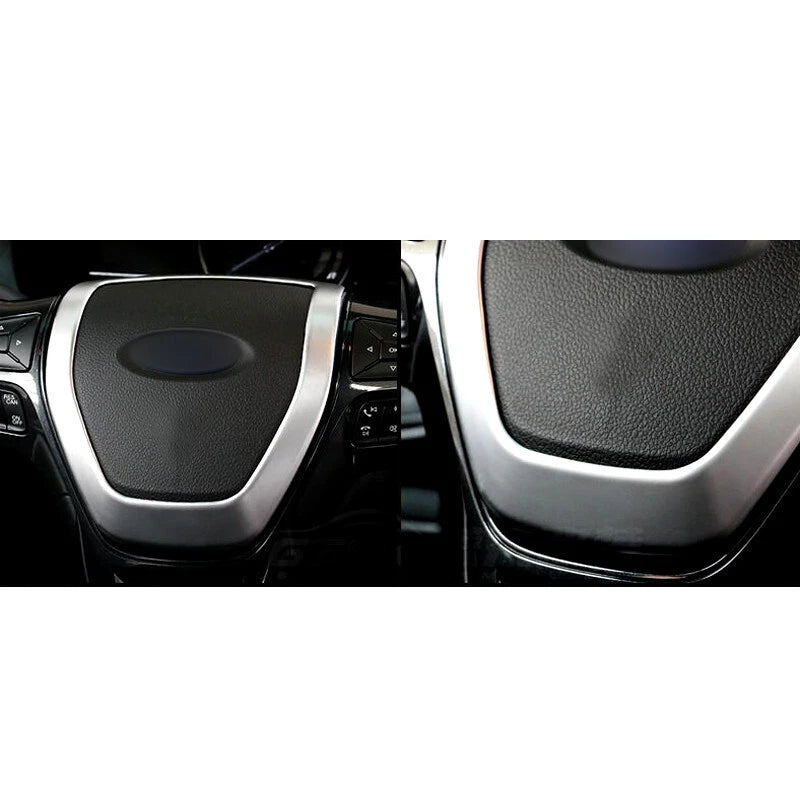 Car Steering Wheel Cover Trim Center Decor parts Fit For Ford Explorer 2016-2018