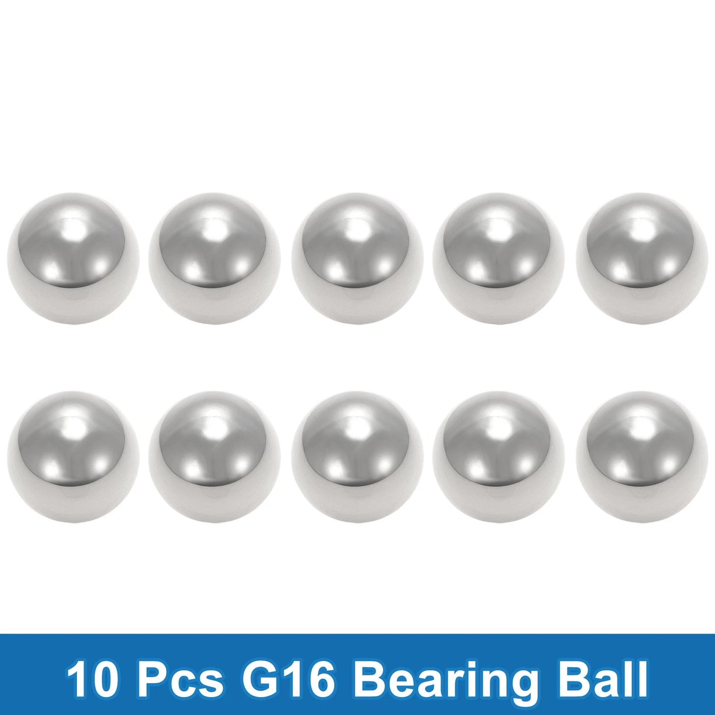 21.4mm Bearing Ball Steel G16 Precision Silver Tone 10 Pcs for G16