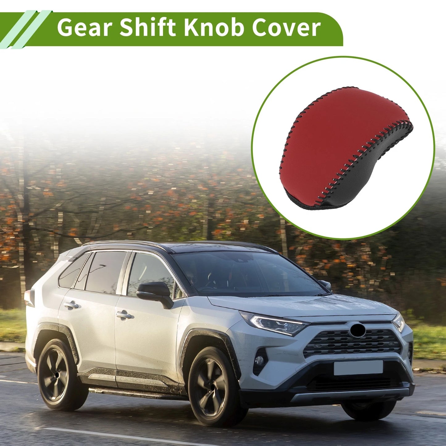 1 Pcs Car Gear Shift Knob Cover for Toyota RAV4 (19–24)