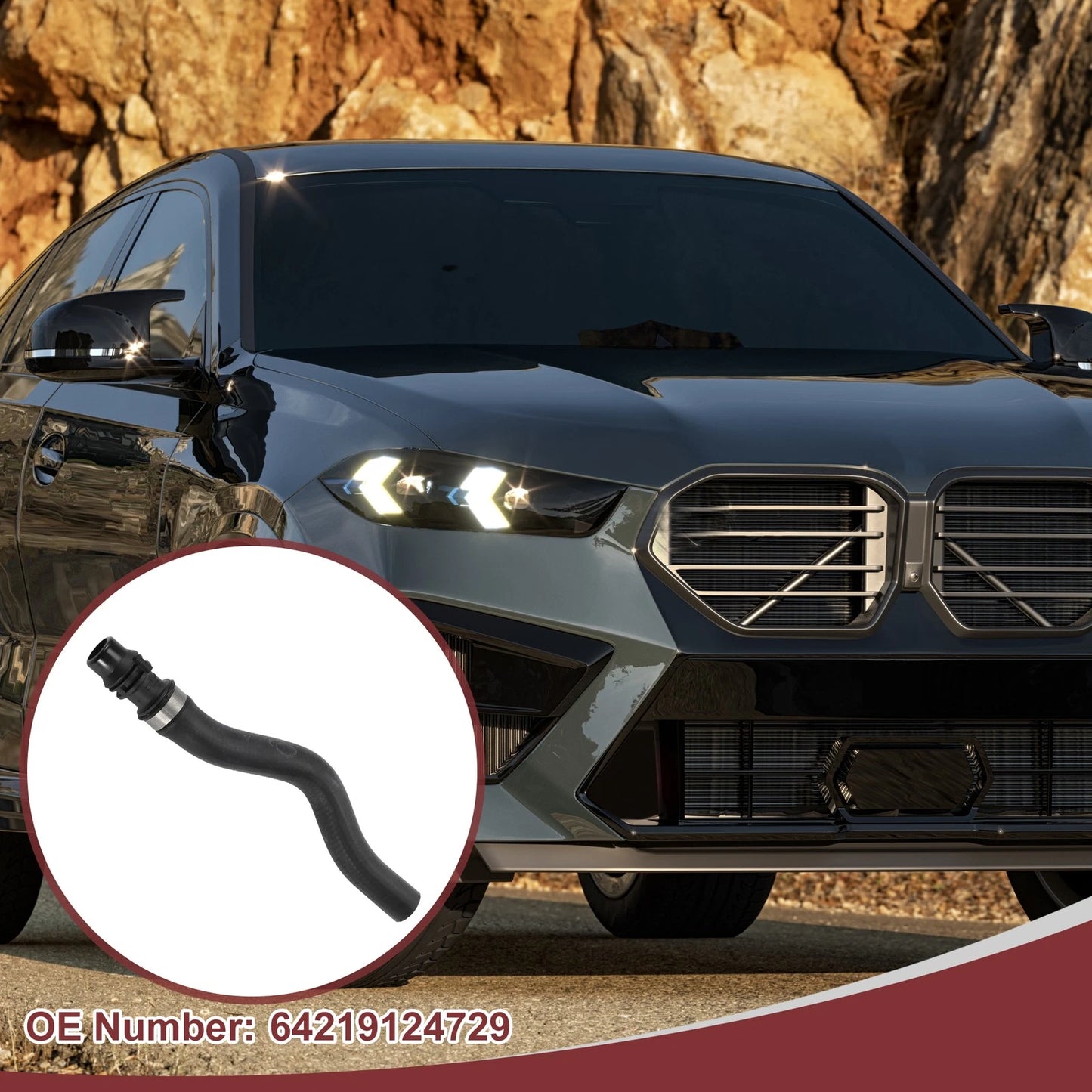 HVAC Heater Hose for BMW X6 3.0L, X5 3.0L (2008-2019, 2011-2018)