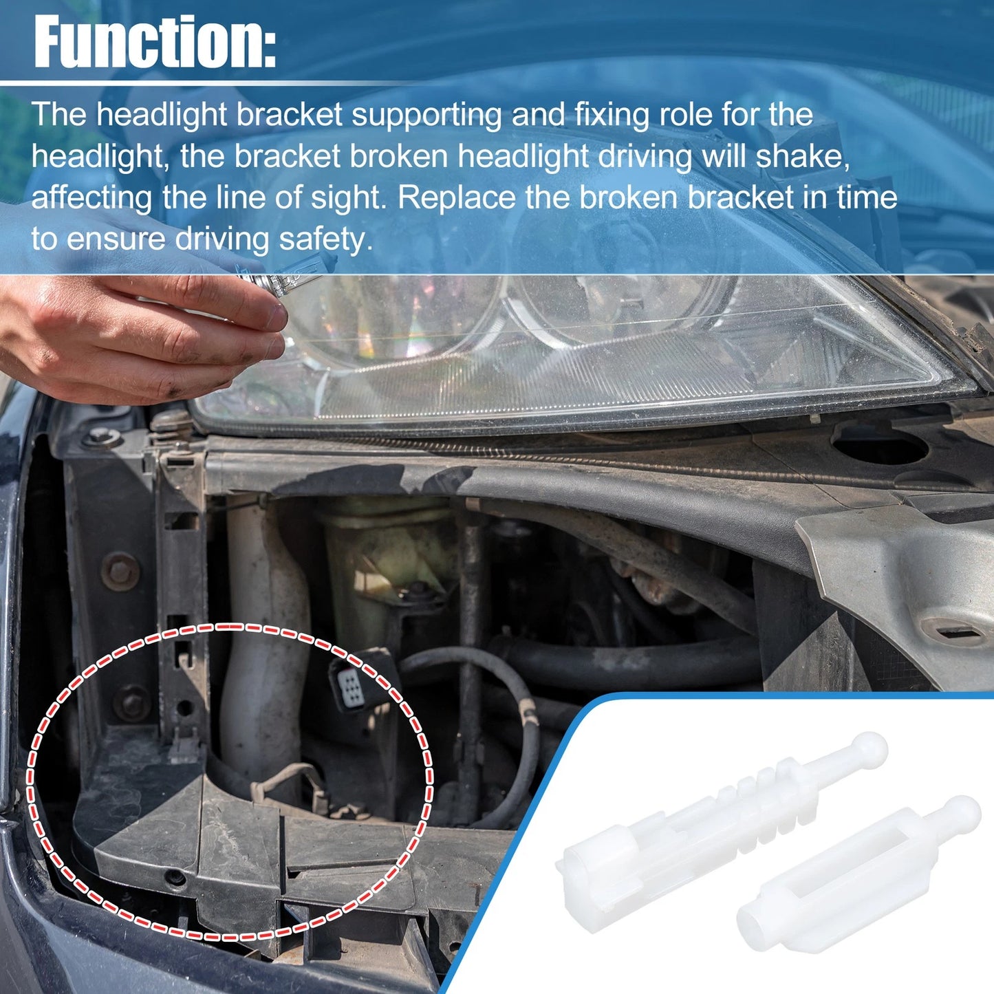 Headlight Bracket & Mount for BMW E39 (1996 - 2000)
