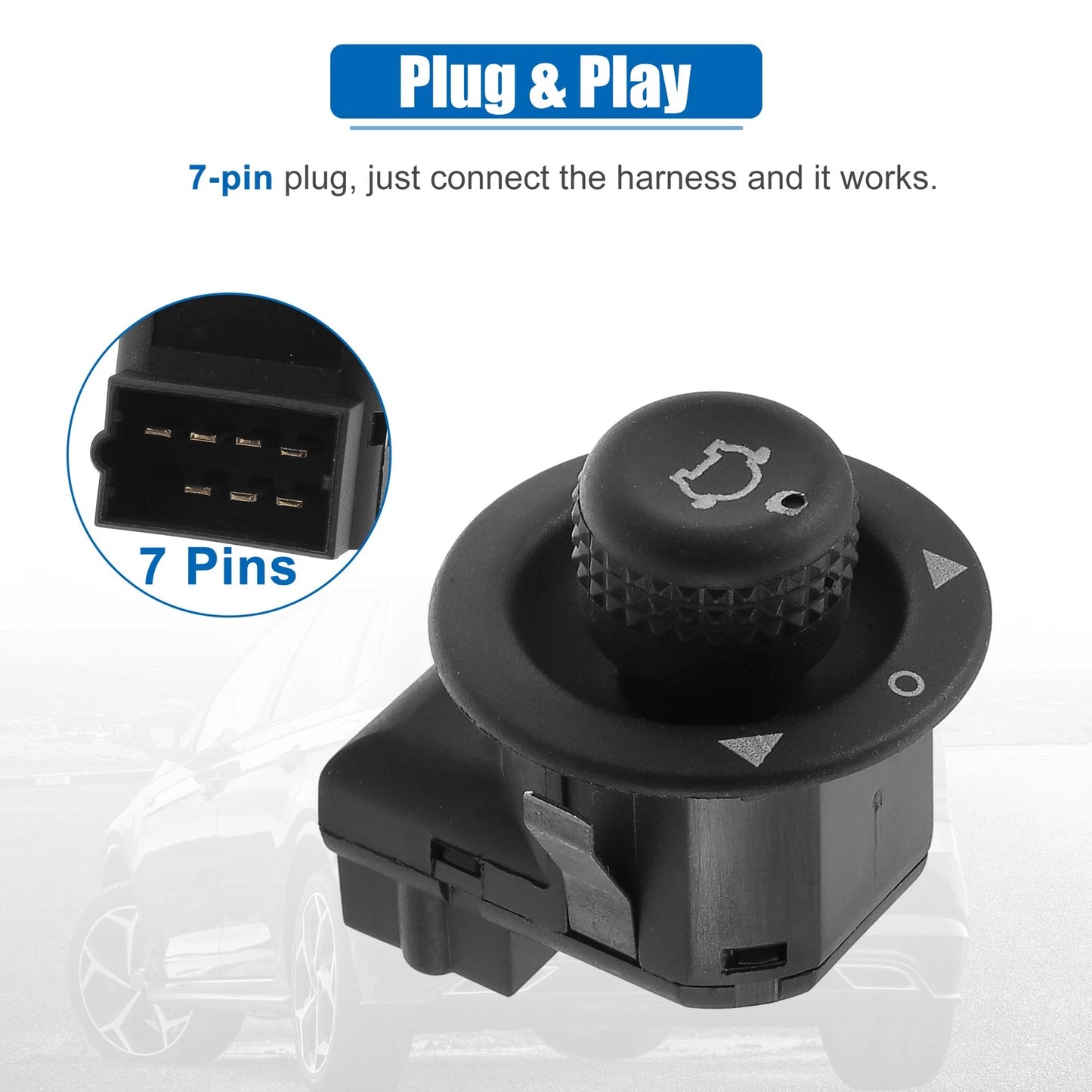 Power Mirror Control Switch for Ford Fiesta (1978-1980)