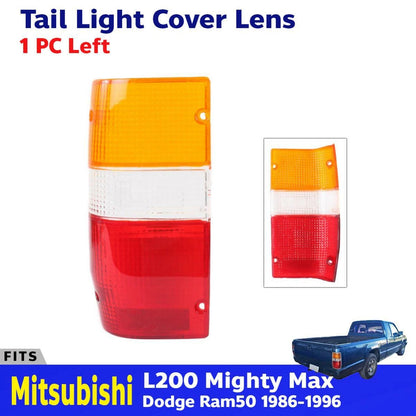 Tail Lights Lens Rear Lamp Cover LH Fits Mitsubishi L200 Triton UTE 1986-96 D06