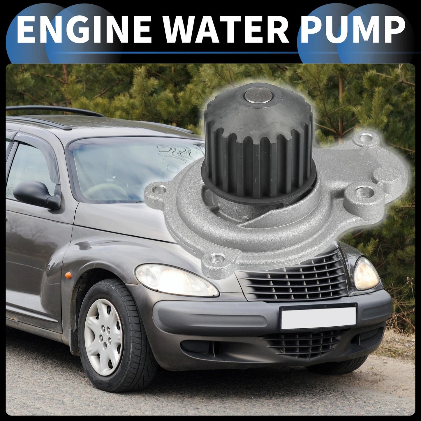 Water Pump with Seals & Tensioner Kit for Chrysler Cirrus (1995-2000)