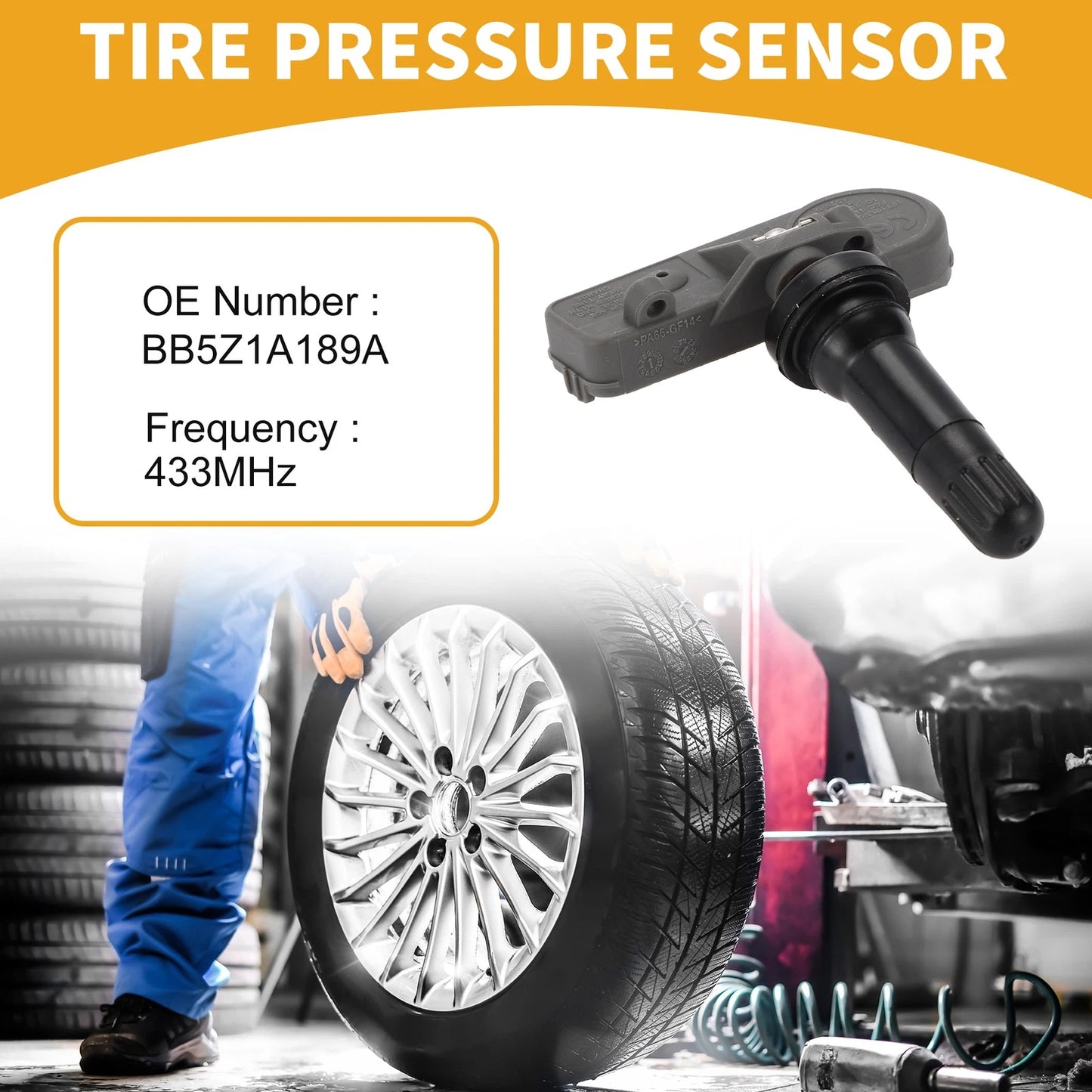 Tire Pressure Sensor for Ford Escape (2015-2019) TPMS 1 x 433MHz