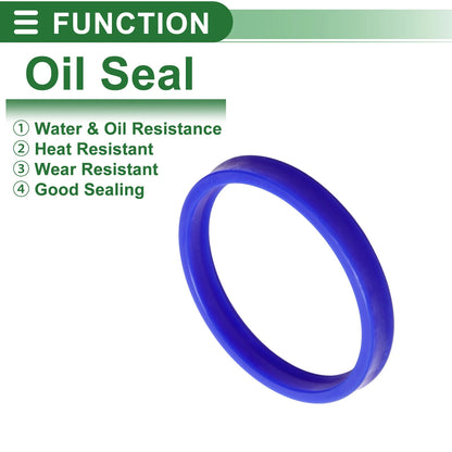 Oil Seal 75x85x10mm TPU Rotary Shaft Seal High Pressure Blue 5 Pcs