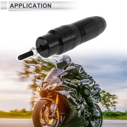 10mm Aluminum Alloy Motorcycle Slider Frame 1 Pc Black