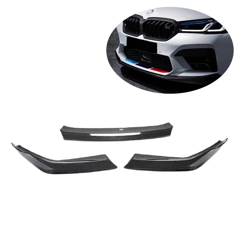 Real Carbon Fiber Front Bumper Lip Splitter Cover for BMW M5 F90 2021-2023