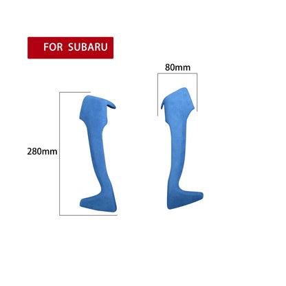 2 x Car Door Handle Armrest Covers for Subaru BRZ 86 (2013-2020) Blue Suede
