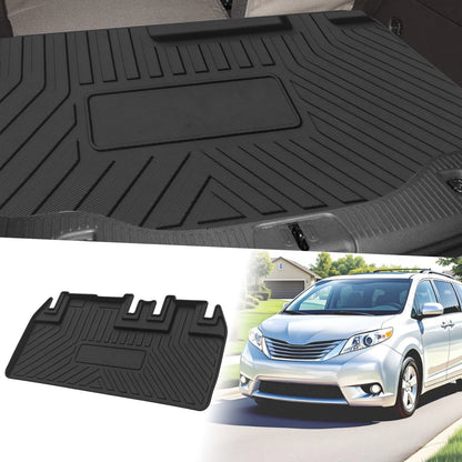 Flat Face Cargo Liner Rear Trunk Mat for Toyota Sienna (2011-2019) 1 Pc