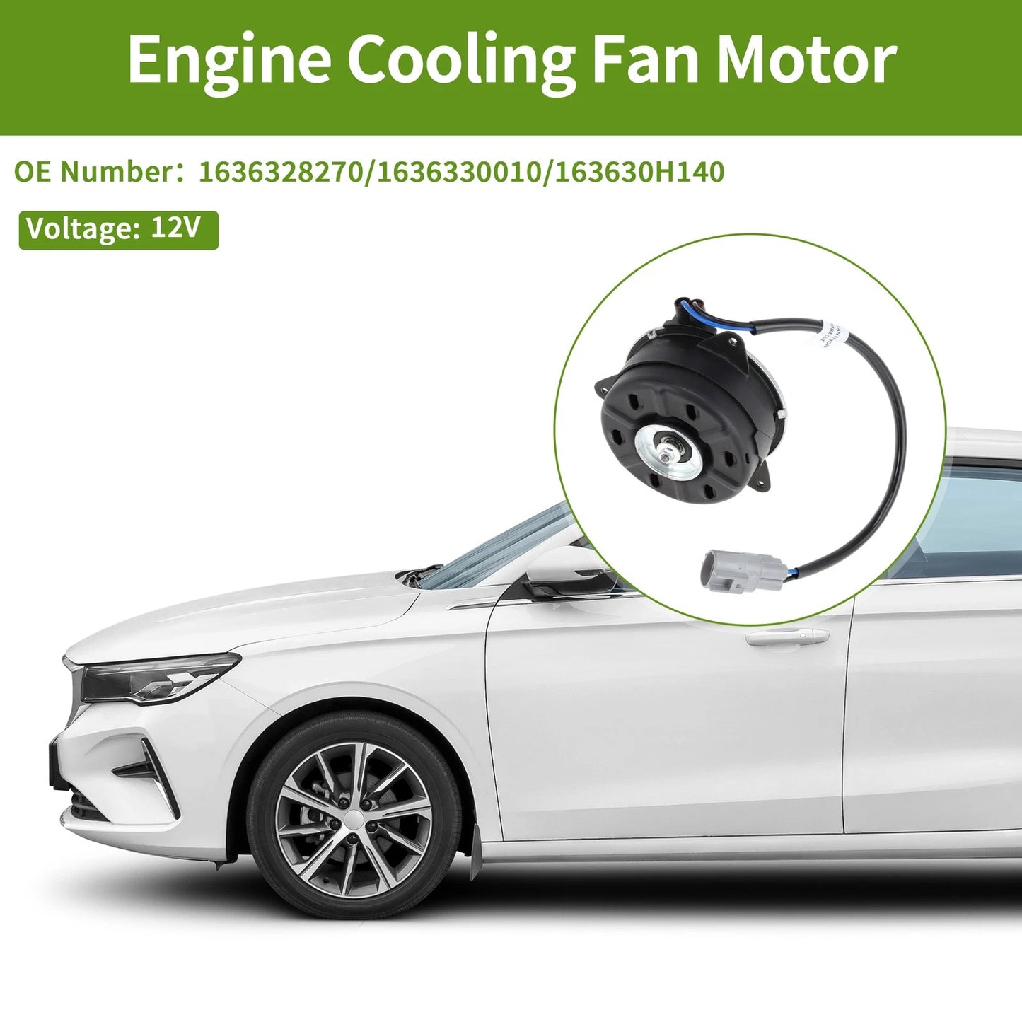 Cooling Fan Motor for Toyota Highlander (2004-2007) 1 Pc