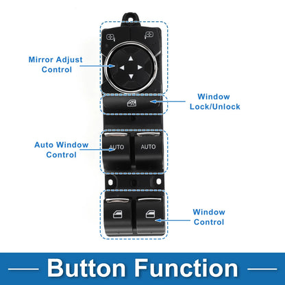 Front Driver Side Power Window Switch for Ford Explorer (2002-2010)