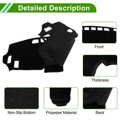Dashboard Cover Black Polyester for Mitsubishi Delica B34A B35A B37A B38A