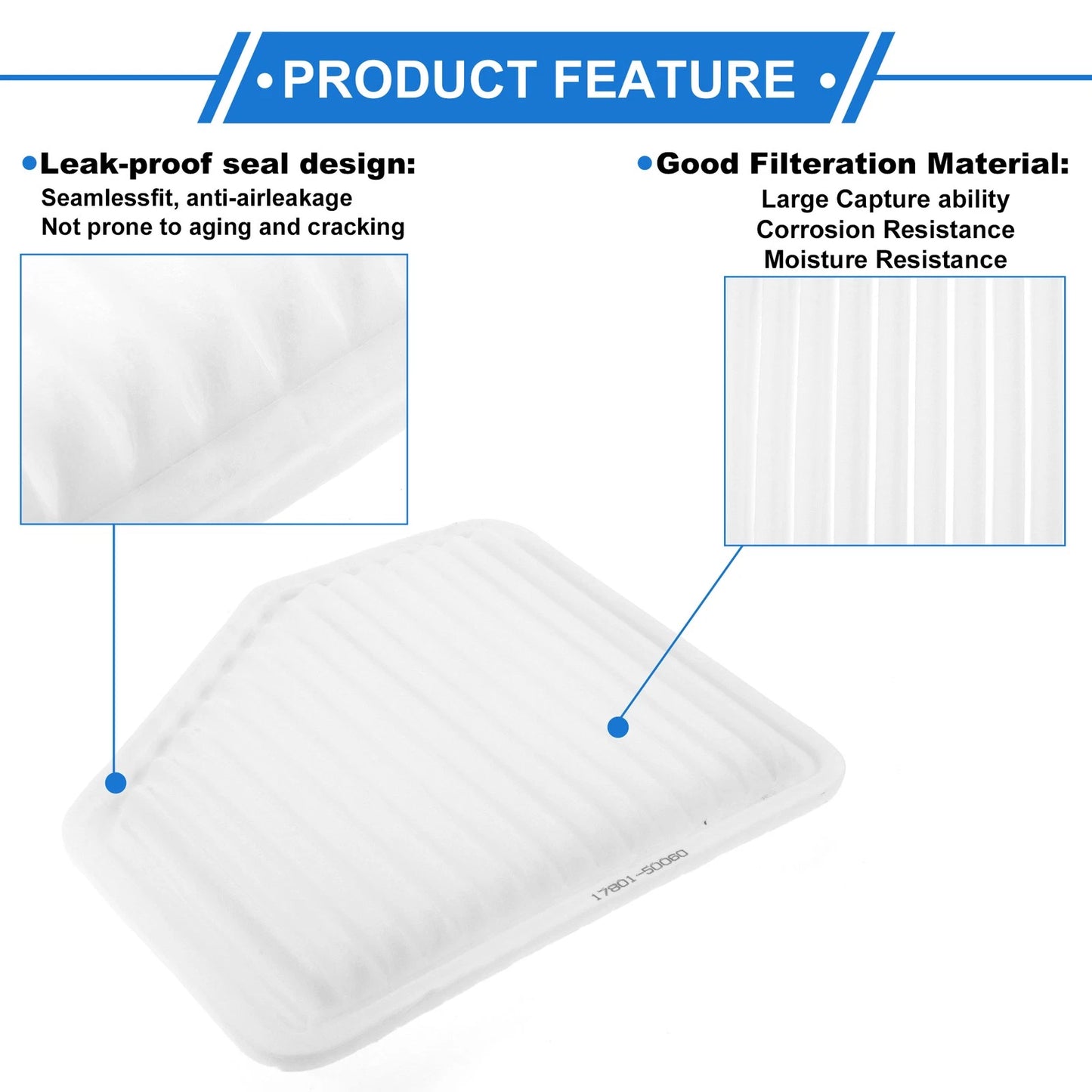 Engine Air Filter for Lexus GS430 (2000-2005) 1 Pcs