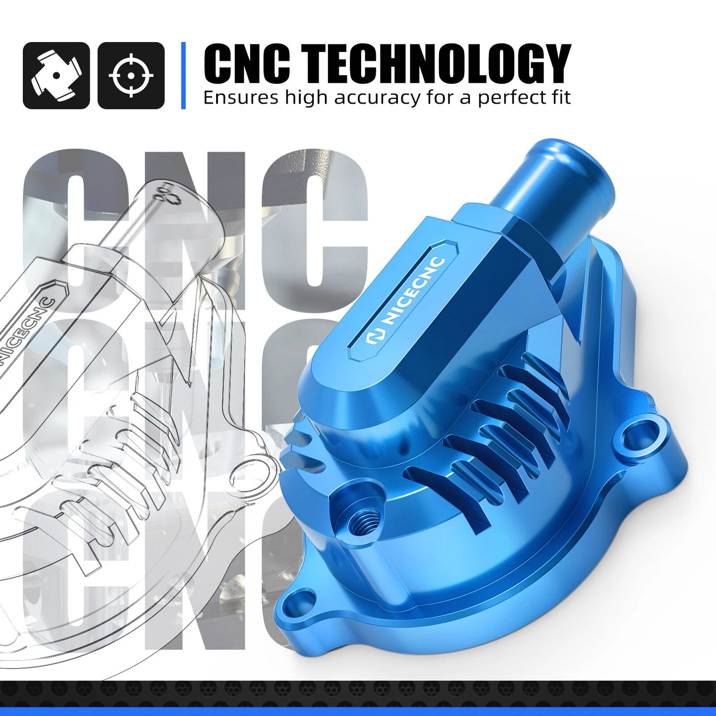 CNC Water Pump Cover for Suzuki DRZ400 E/S/SM (2000-2024)