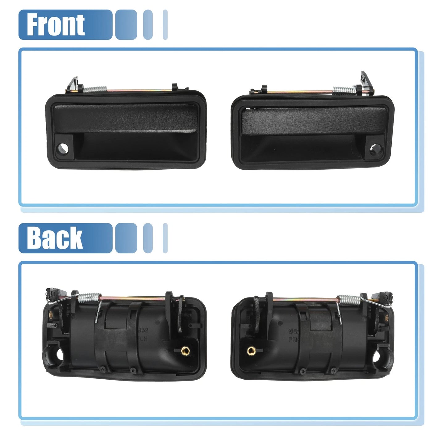 Front Exterior Door Handle Lock Cylinder W/ Keys for Chevrolet & GMC
