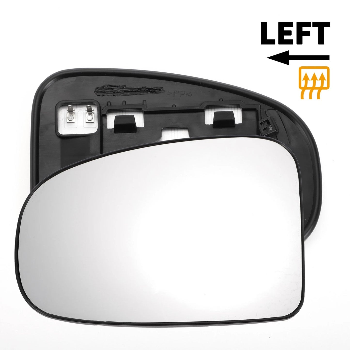 Left Side White Mirror Glass w/ Back Heated for TOYOTA IQ (2009–2016)