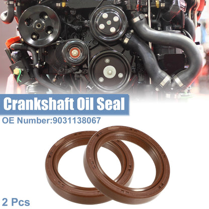2 x Engine Crankshaft Oil Seal for Toyota Camry (1984–2001)