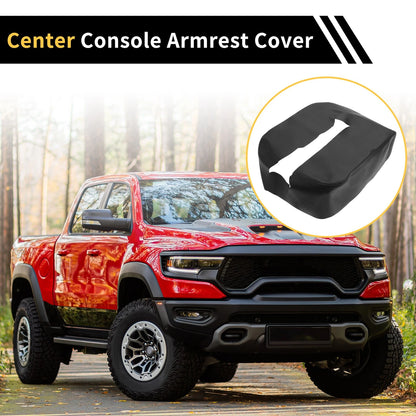 Center Console Cover for Chevrolet Silverado 1500 Microfiber Leather Black