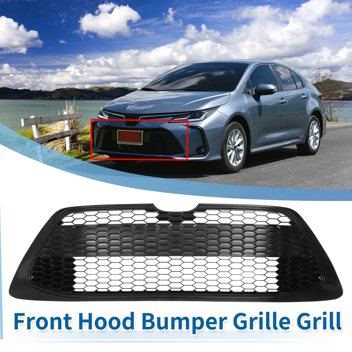 Front Hood Bumper Grille for Toyota Corolla (2020–2022)