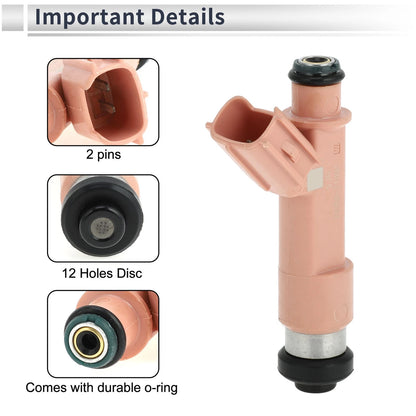 Fuel Injector 1 Pc Pink for Toyota Prius C (2012–2019)