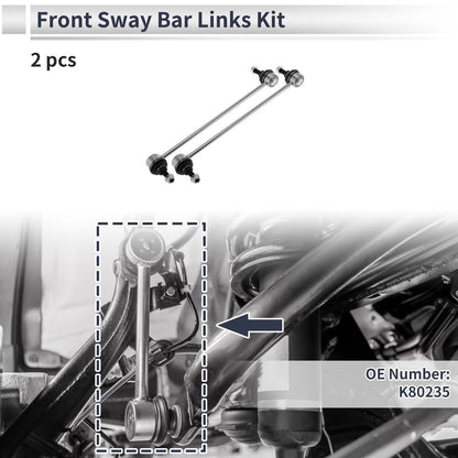 Front Stabilizer Bar Links for BMW 740i (1995-2001) - 2 Pcs