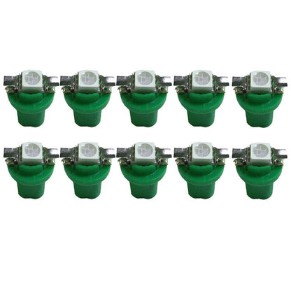 10 x 12V T5 B8.5D 5050 SMD LED Dashboard Light Bulbs for Car