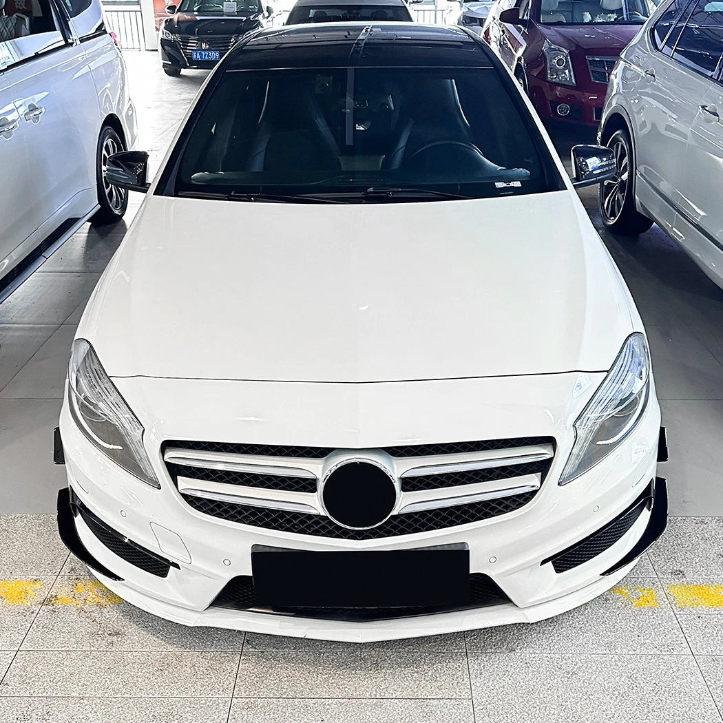 Front Bumper Side Canards Splitters for Mercedes-Benz A-Class (2013–2015)