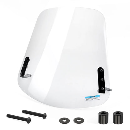 Scooter Windshield w/ Hardware for Yamaha Zuma 125 YW125 (2009-2021)