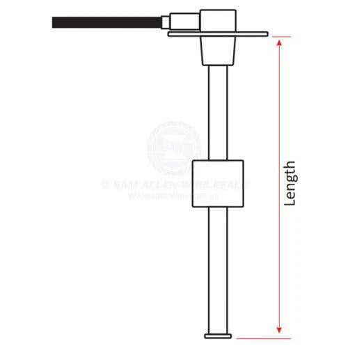 KUS Fuel Tank Sender for Boat 5 Hole 280mm 316 SS 240-33 Ohms Compatibility