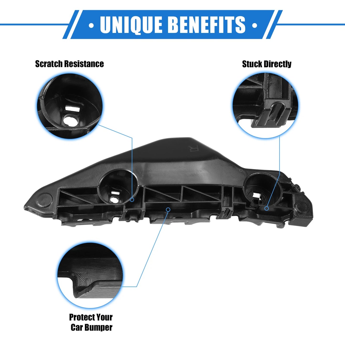1 Pair Left/Right Bumper Mounting Support Bracket for Toyota Yaris (2007–2012)